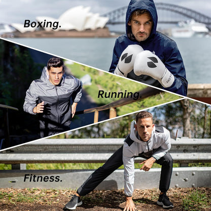 Sauna Suit for Men Weight Loss Sweat Suits Gym Workout Exercise Sauna Jacket Pant Full Body