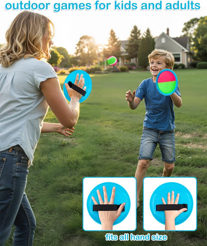 Toddler Toys for Ages 2-4 Toss and Catch Ball Set, Birthday Gift for 3 4 5 6 7 8 Year Old Boys Girls Toys, Classic Beach Pool Outdoor Yard Camping Games for Kids Toddler Family Ages 4-8 8-12